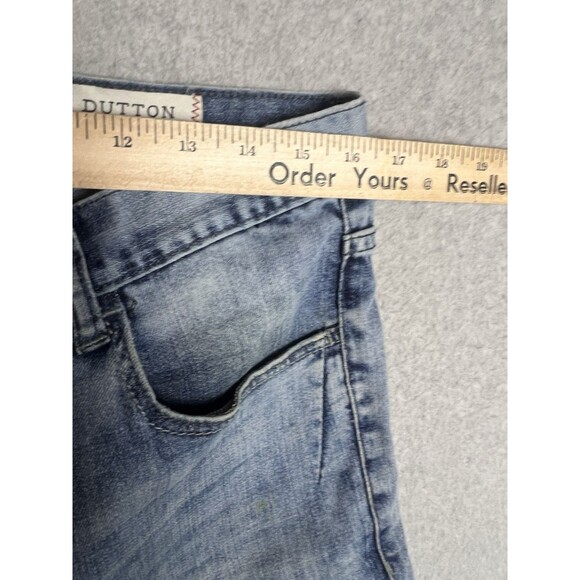 TK Axel Dutton Mens 30X32 Denim Jeans Taper Fit Light Wash Button Fly - Picture 12 of 16